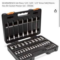 Grearwrench 44 Piece Hex Bit Socket Set