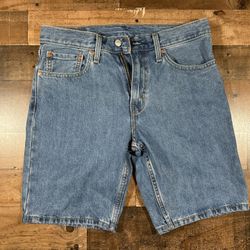 Levi's Mens 405 Standard Fit Shorts 32 Light Washed Blue