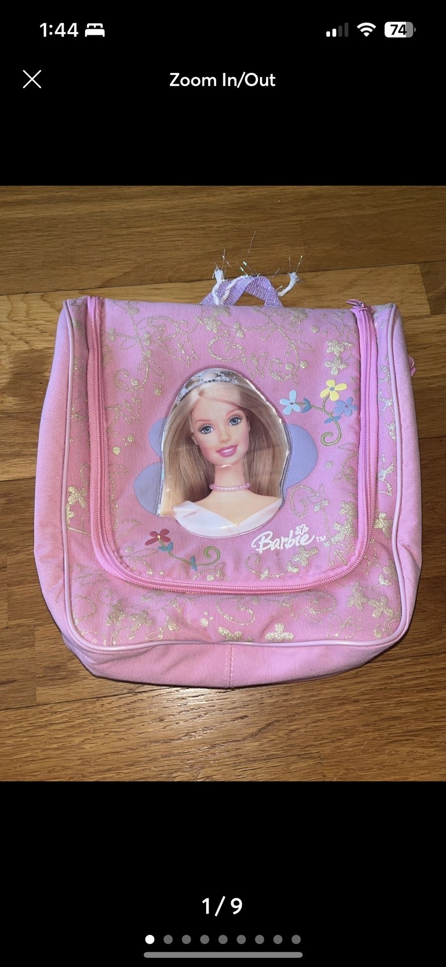 Barbie Doll Jewelry/Clothes Organizer with Hanger 2003 Vintage Bag
