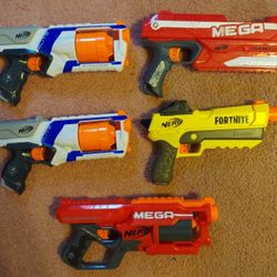 Nerf Gun Lot (5) Units: USED 