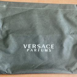 BRAND NEW Versace Parfums Unisex Black Makeup Bag
