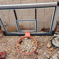 Glass Basketball Hoop. 50.00