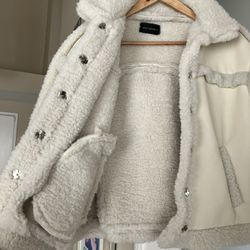 Leather/faux Fur Waist Coat