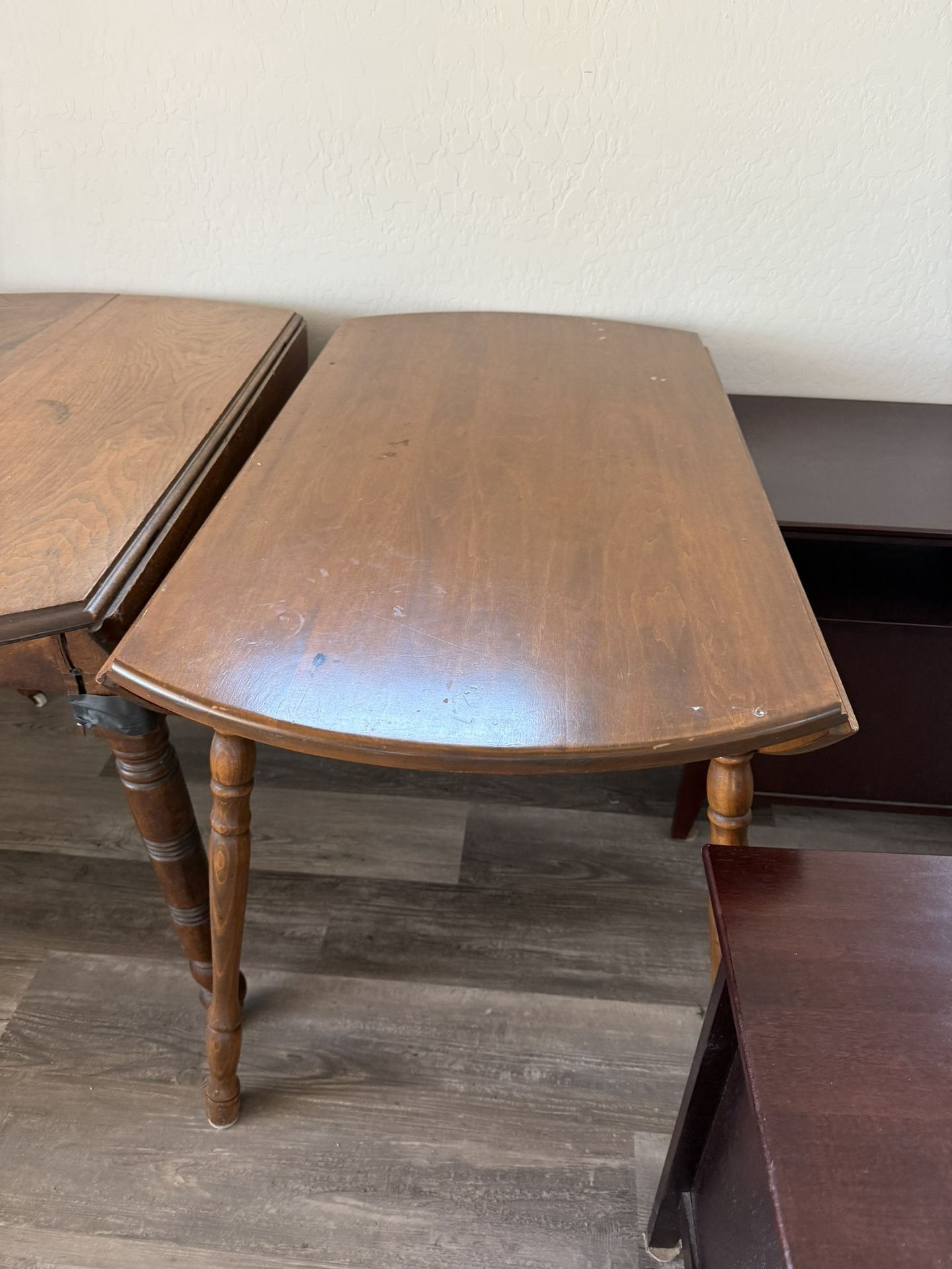 Three Drop Leaf Tables (2antique) 