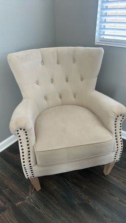 Wood accent arm chair