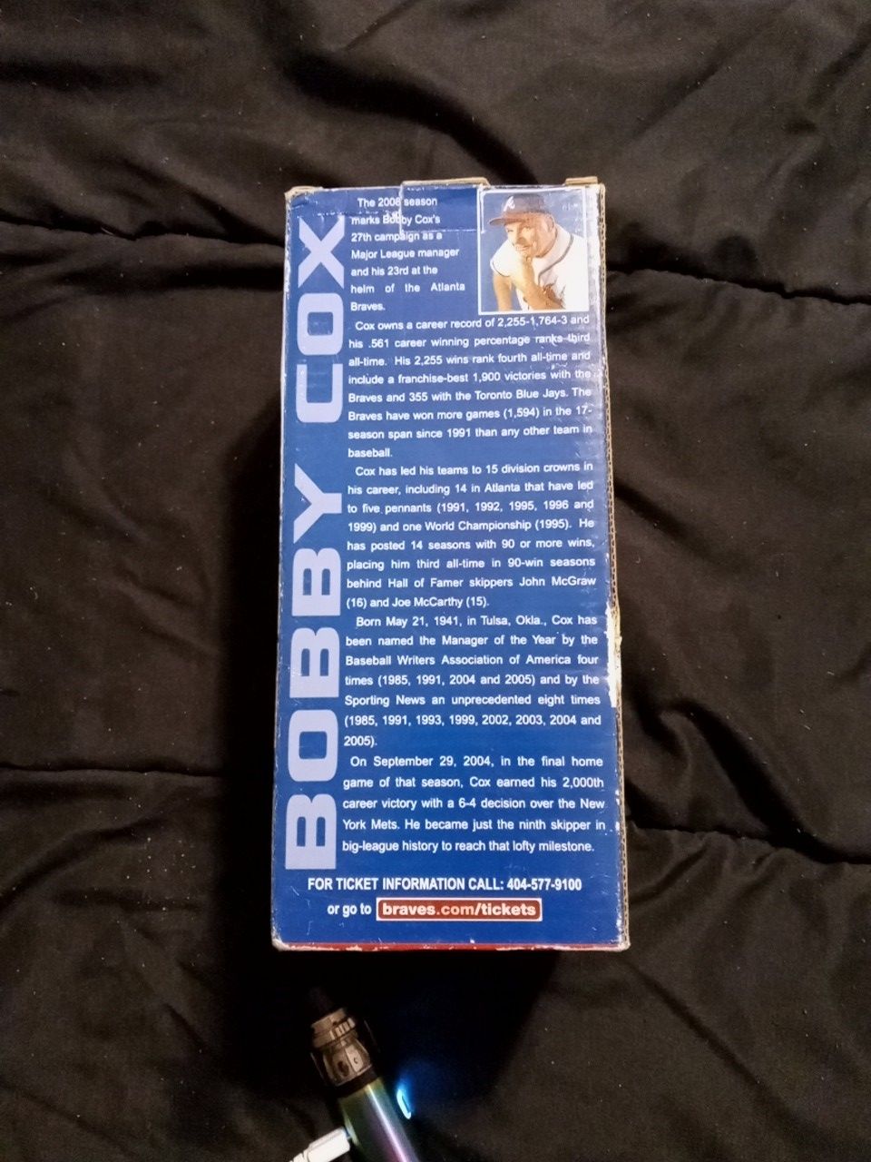Atlanta Braves collector series 2008 Bobby Cox bobblehead
