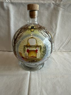 Christmas Decorative Snow Globe Bottle