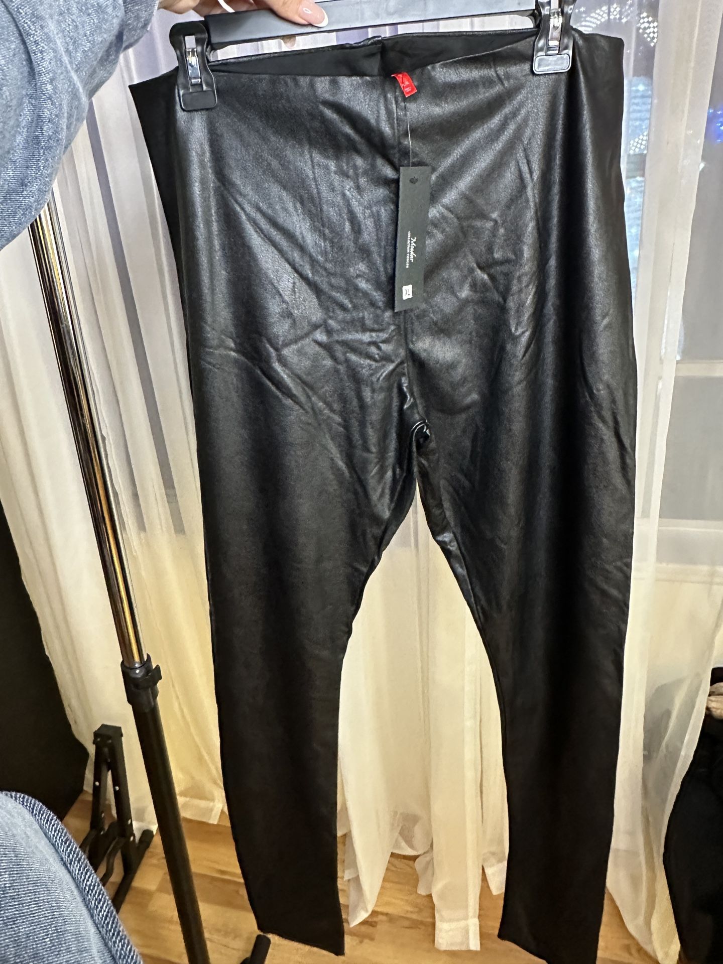 XL Pants Leggings Faux Leather 