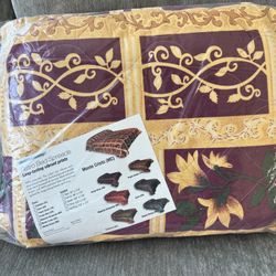 Brand New Queen Size Retro Bed Spread 