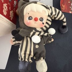 AUTHENTIC Pop Mart WHY SO SERIOUS Series Hacipupu Silver Mist Clown Vinyl Plush Pendant