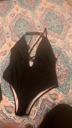 Black bathing suit size large