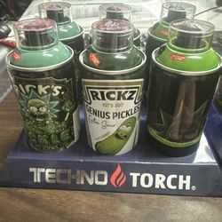 Spray cans torch lighters pack of 6 refillable