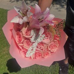 Pink Lily Bouquet