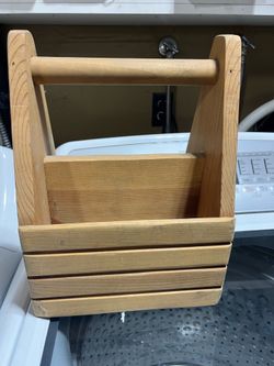 Wooden bottle drink holder