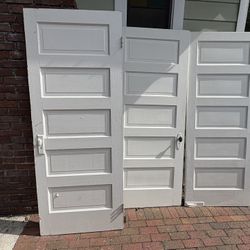 Salvaged 1920s Doors. With Vintage Hardware ($100 Apiece) Sold Separately  