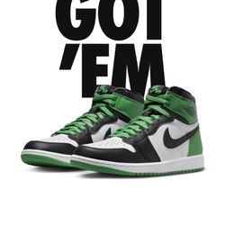Lucky green Air Jordan 1 Sz 10.5 Brand New 
