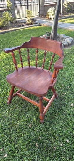 Solid Wood Captain's Armchair