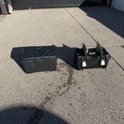 Husky and Plano took boxes