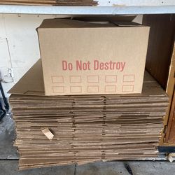 Moving boxes ( .65 cent's each ) see description for size