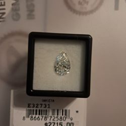 2.42 Carat Pear VS1 Color D Diamond - IGI Certified (2 Available)