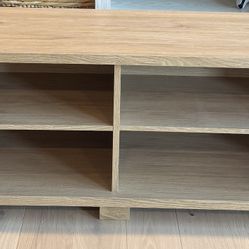 White Oak Colored TV Stand