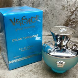 Versace Dylan Turquoise Pour Femme for Ladies Eau de Toilette 3.3 Fl. Oz. 100 Ml. Sealed Box