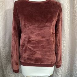 Women’s Fleece Burgundy Sweater