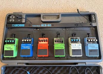 Boss Vintage Guitar Pedals & Pedal Board