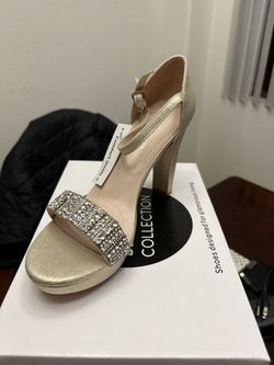 Brand New High Heel Shoes (champagne Shimmer) - $10 Each