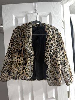 cheetah print puffer jacket