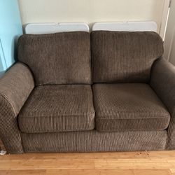 Army green Corduroy Loveseat 