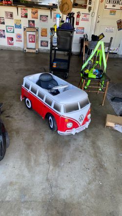 VW Bus Kids Ride-On Electric Toy Car