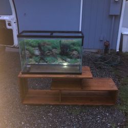 fish tank and stand