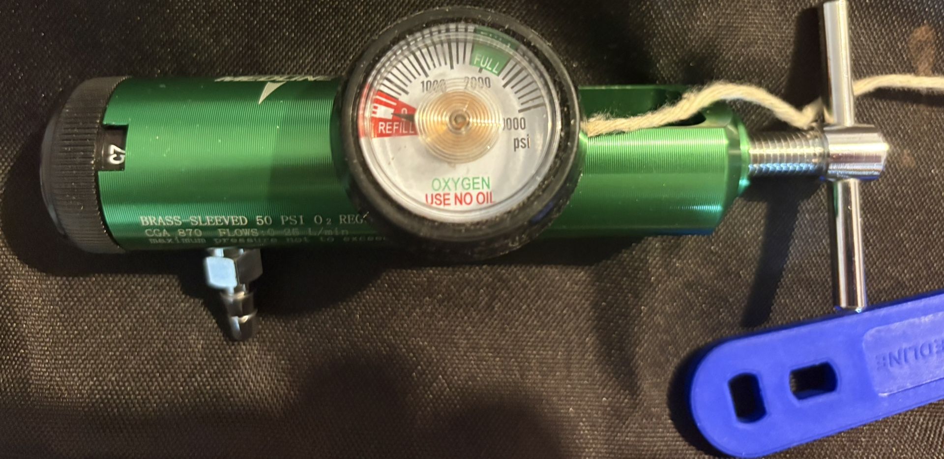 Medline Oxygen Regulator HP 0-25 LPM