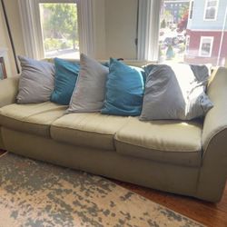 Grey Couch With Set Will Deliver 