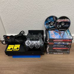 Ps2 Fat Console Bundle W/13 Games 3 8Mb Memory Cards 2 Controllers Horizontal Stand and More