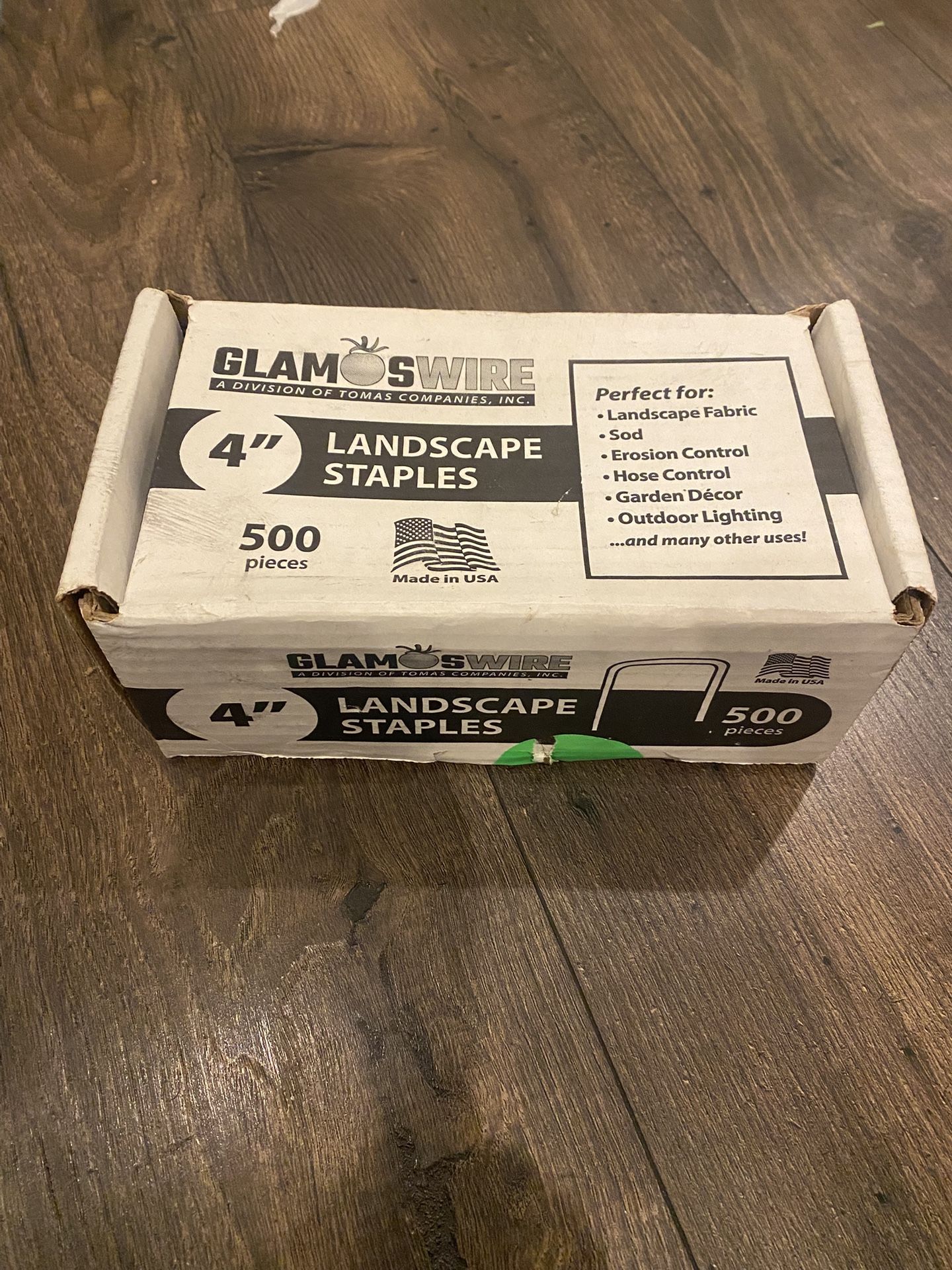 4 Inch Landscape Staples Box. Partial Box  (not A Full Box)