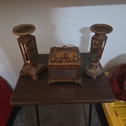 Candle Holder And Center Box Table Decoration 