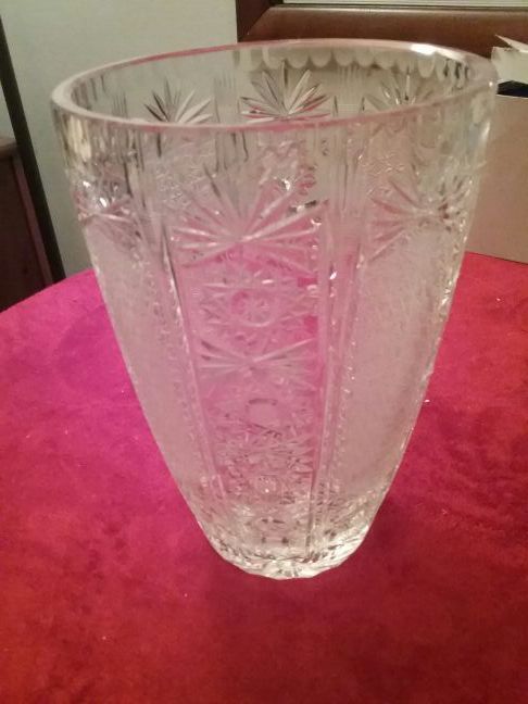 Handcrafted Crystal vase from Poland