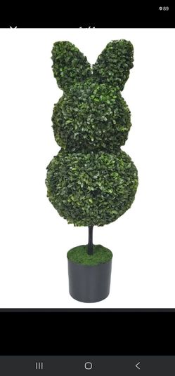 Bunny Topiary tree