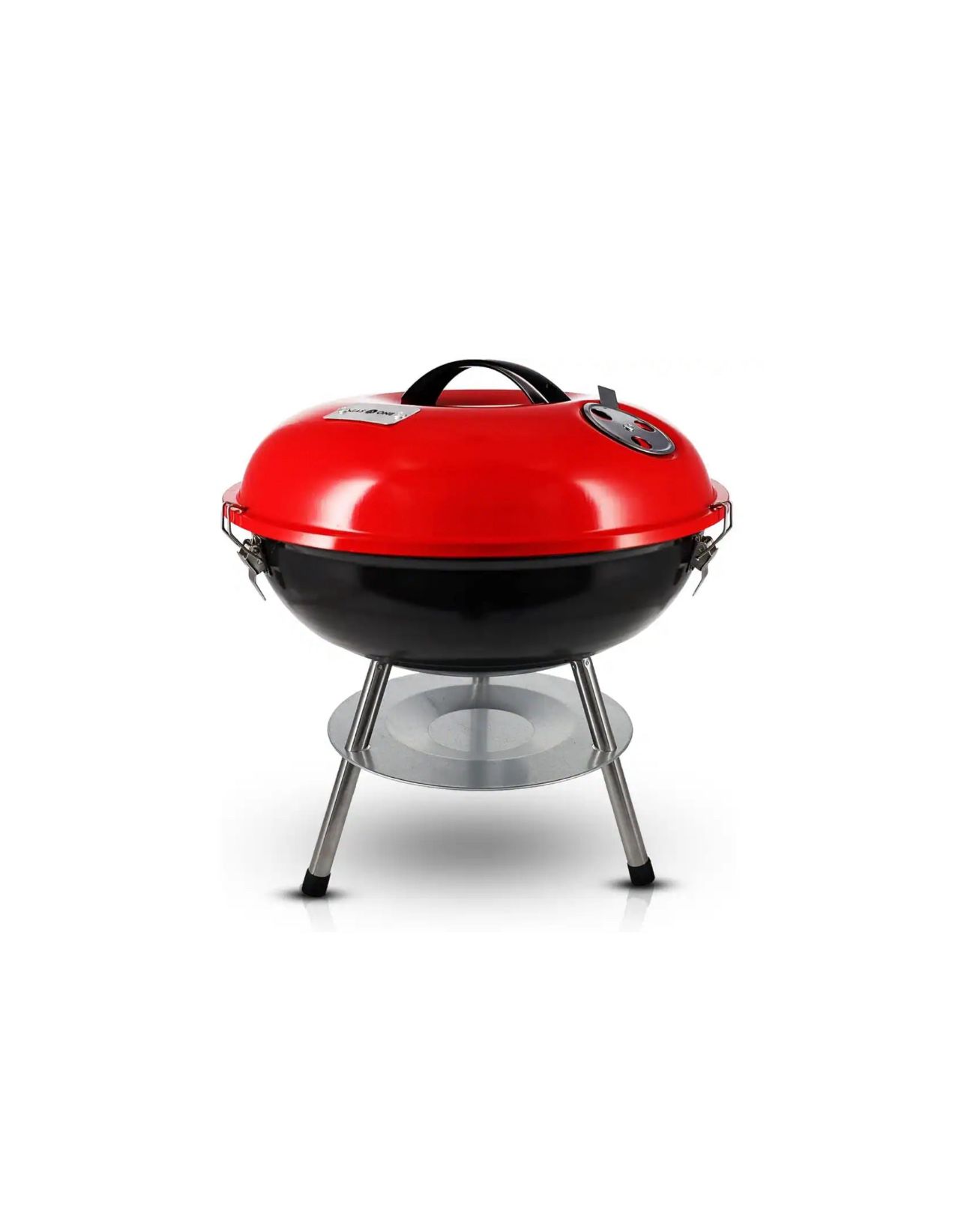CG-14 Portable Charcoal Grill - 14 in. in Red Portable Grill - for BBQ