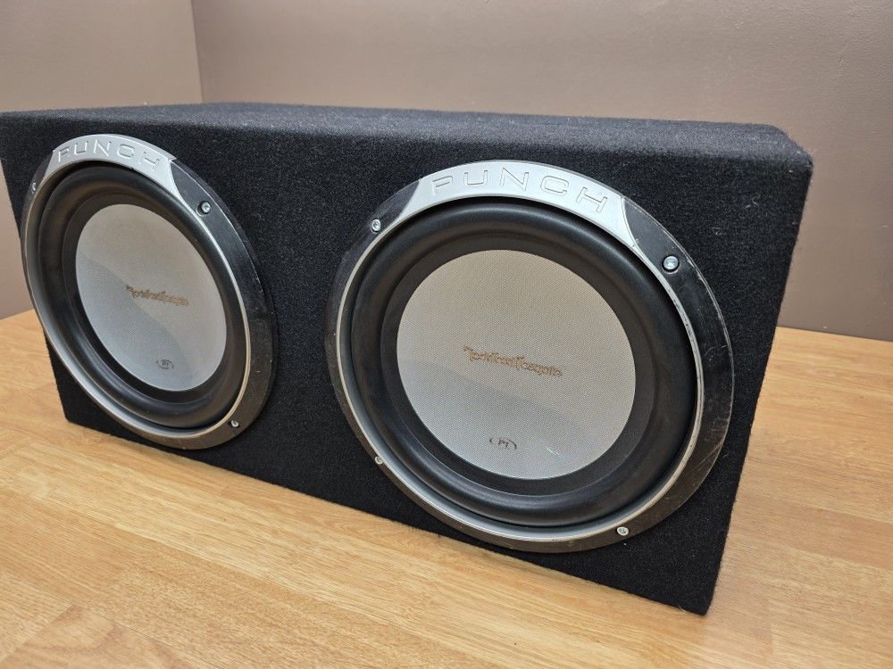 Rockford 10" Subwoofers With Box