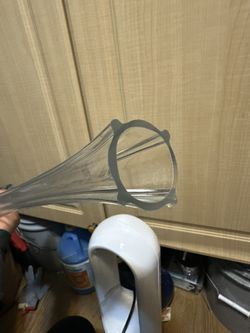 Royal Clear Glass Vase 23 3/4”