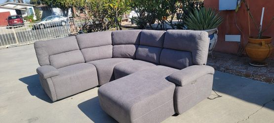 Beautiful Grey Fabric Sectional