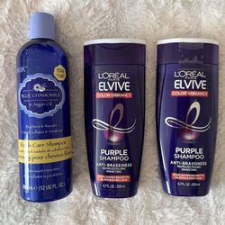 PURPLE SHAMPOO (Two Bottles On Left Used Couple Of Times, One on Right is Brand New)