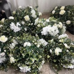 White Artificial Flower Arrangement 