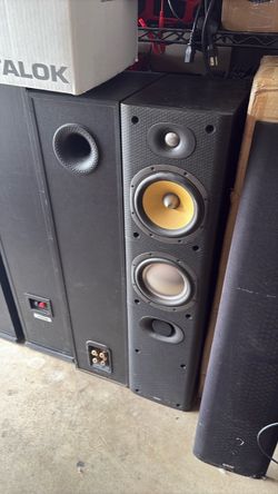 B&W Tower Floor Standing Speakers Pair OBO