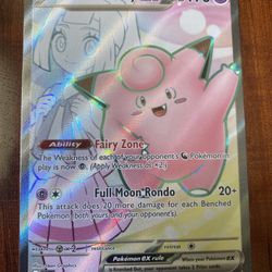 Pokemon Lillie’s Clefairy EX 173/159 Journey Together Full Art Holo NM/M