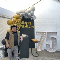 Party Back Drop/cake table 