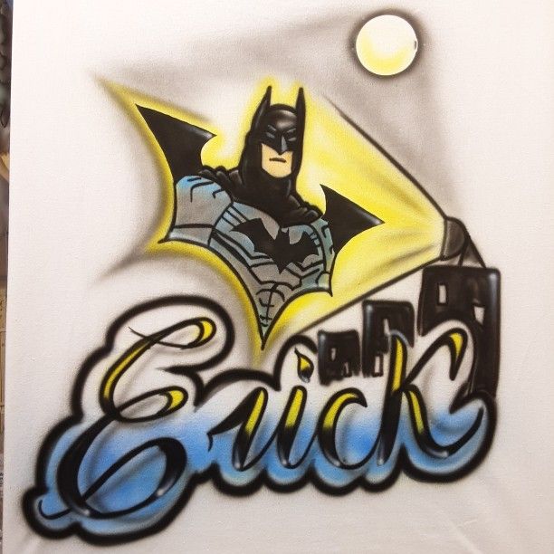 Airbrush T-shirt Design /  Batman 